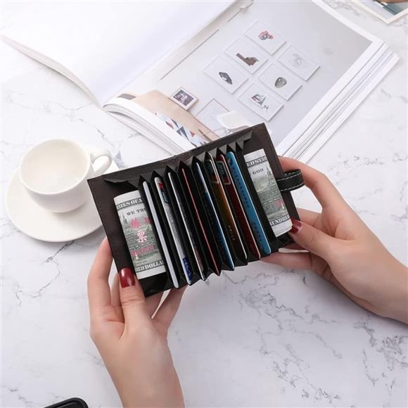 Women's Wallet Multiple Slot Credit Card ID License Card Slim Design New - Picture 6 of 10
